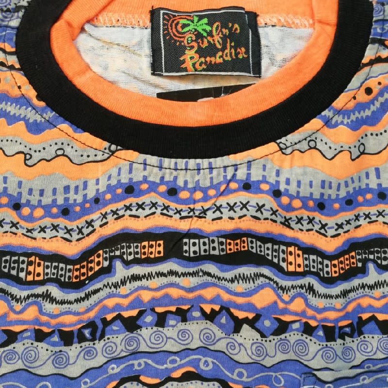 Polera Estampada M/C BZ-4 T-L Naranjo2