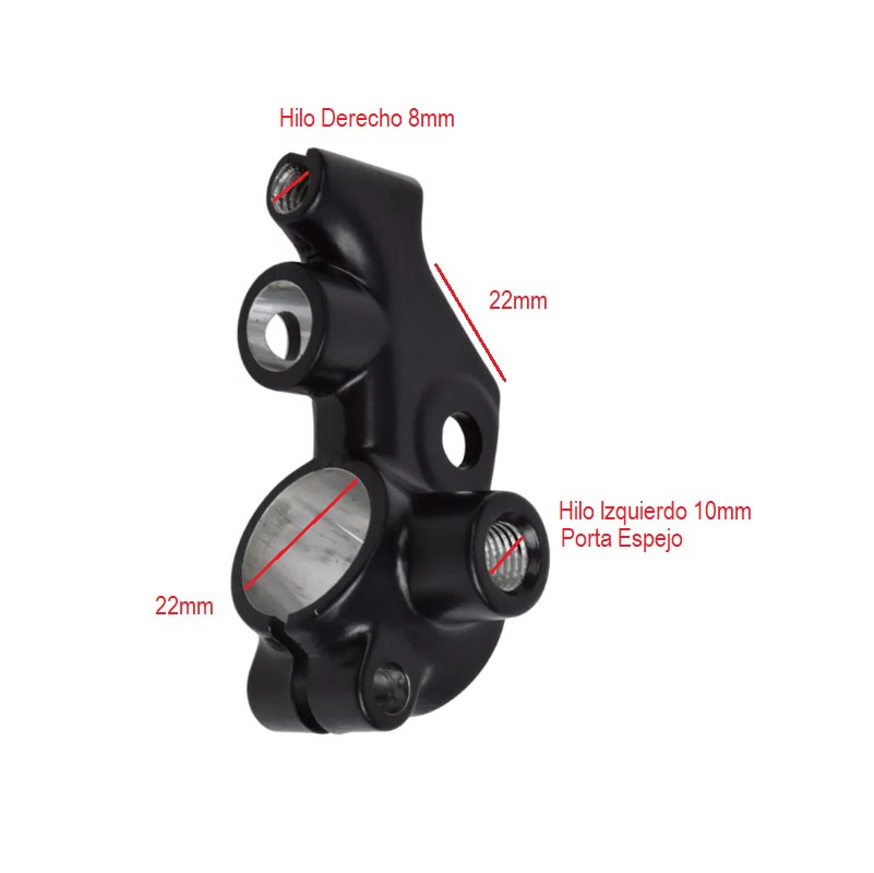 Porta Manillar Derecha con Soporte Espejo YBR1251