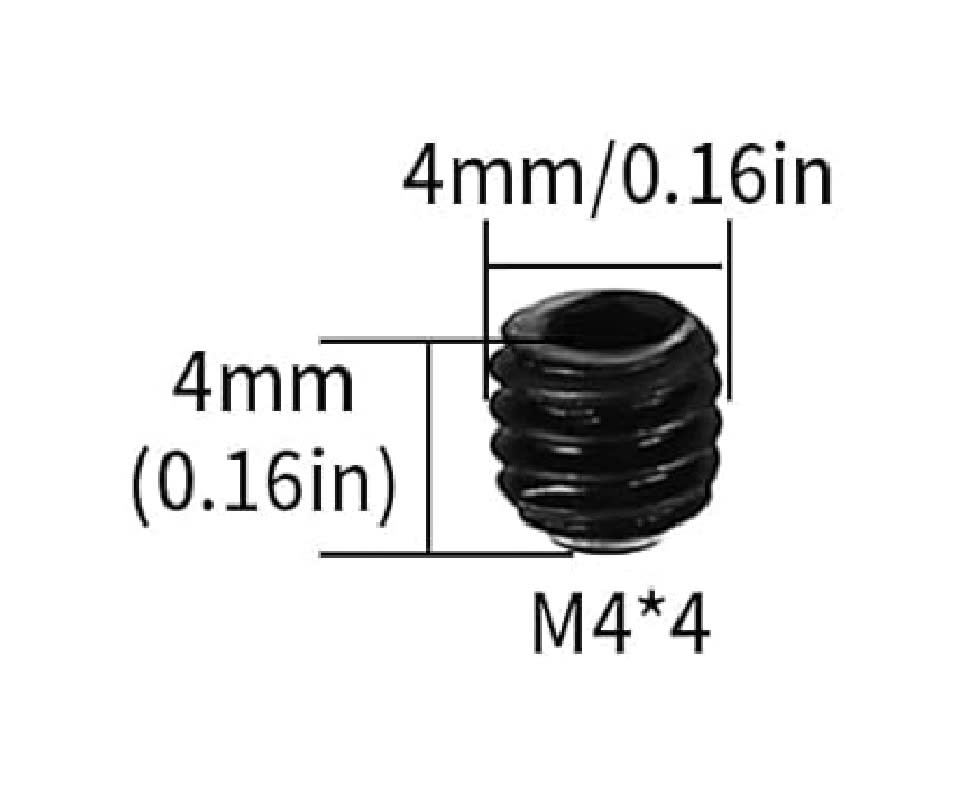 Prisionero Allen Punta Copa Cabeza Hexagonal 4x4mm X 4 Unid.3