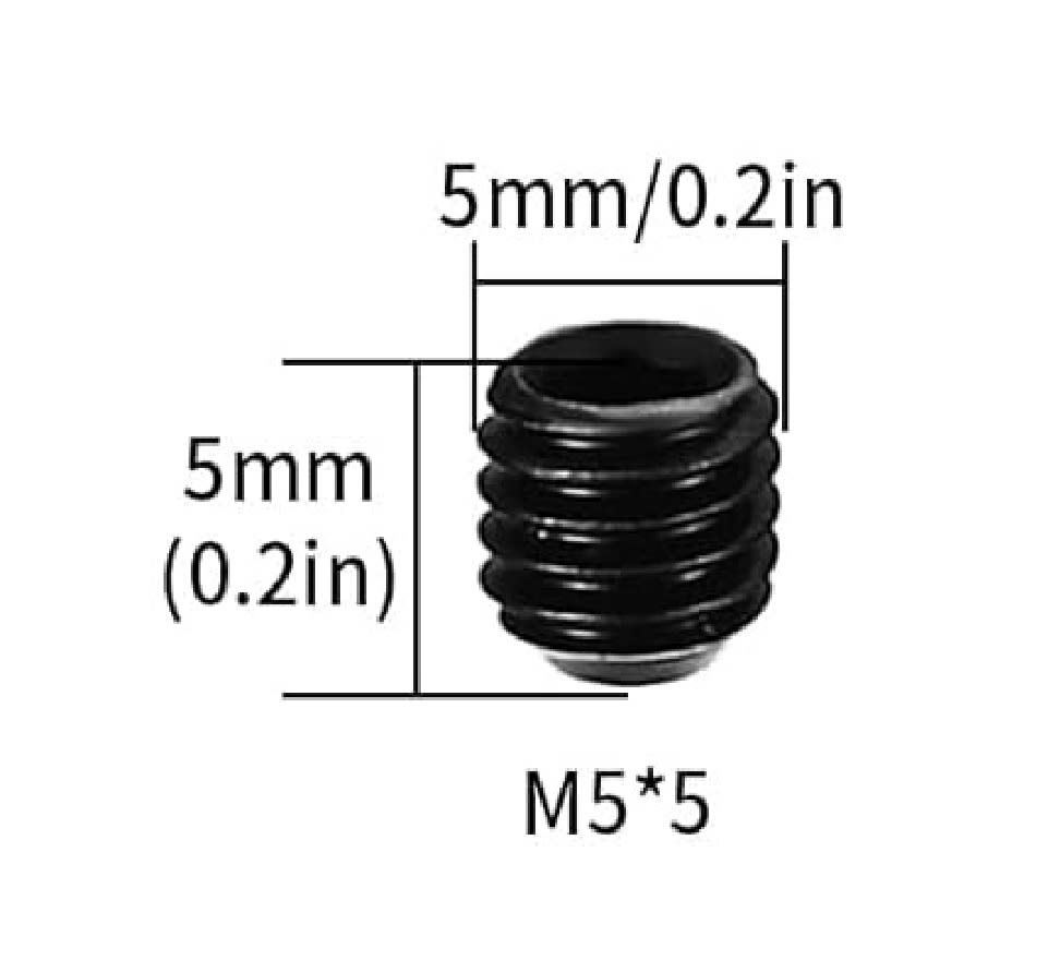 Prisionero Allen Punta Copa Cabeza Hexagonal 5x5mm X 4 Unid.3