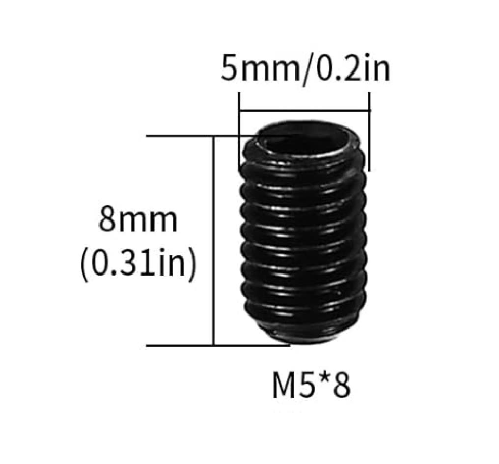 Prisionero Allen Punta Copa Cabeza Hexagonal 5x8mm X 4 Unid.3