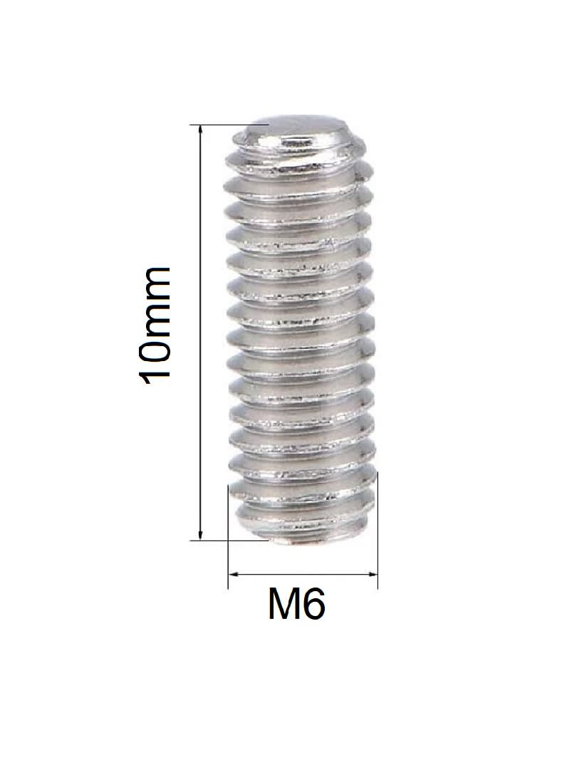 Prisionero Allen Punta Copa Cabeza Hexagonal 6x10mm Inox.2