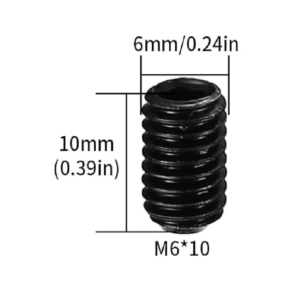 Prisionero Allen Punta Copa Cabeza Hexagonal 6x10mm X 4 Unid.3