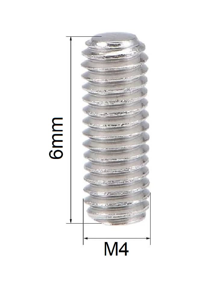 Prisionero Allen Punta Copa Cabeza Hexagonal 4x6mm Inox.2