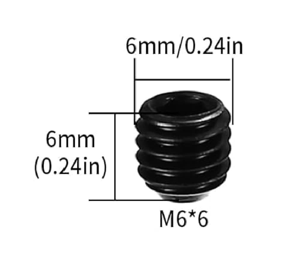 Prisionero Allen Punta Copa Cabeza Hexagonal 6x6mm X 4 Unid.3