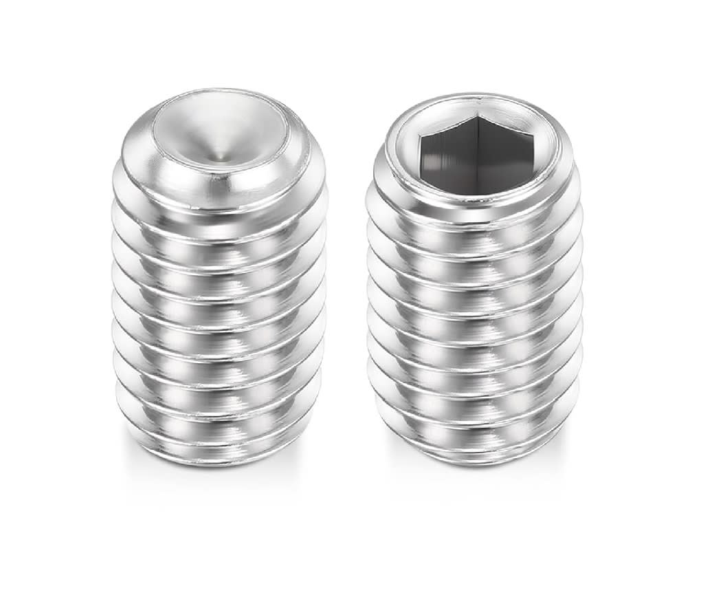 Prisionero Allen Punta Copa Cabeza Hexagonal 3x4mm Inox. 0