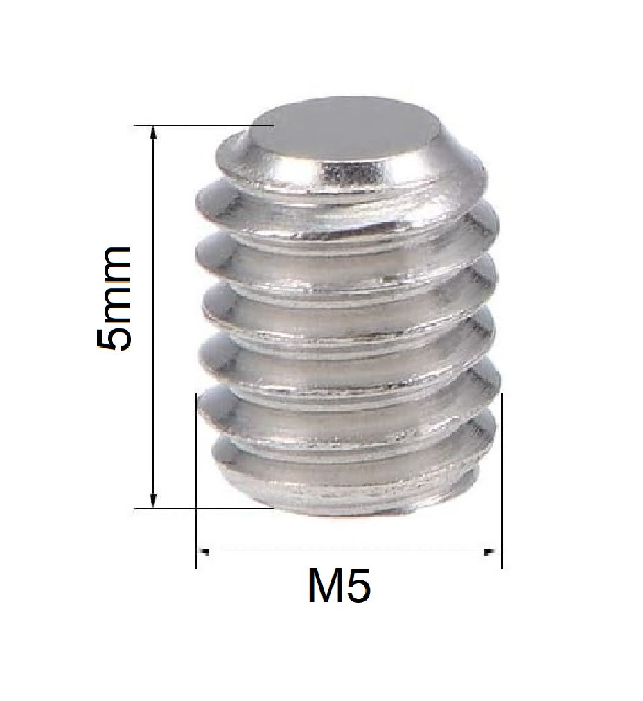 Prisionero Allen Punta Copa Cabeza Hexagonal 5x5mm Inox. x 4 Unid.3