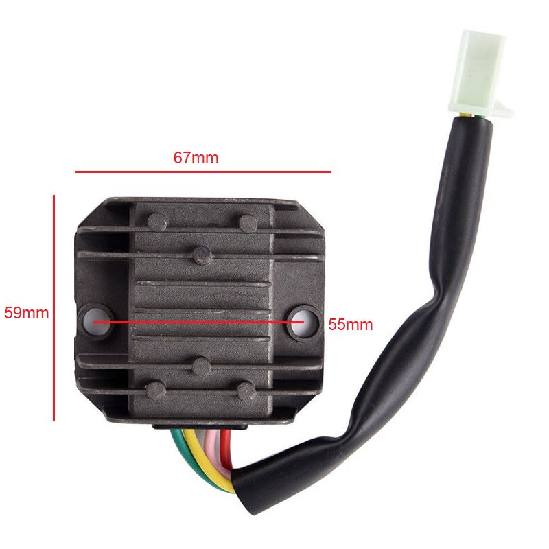 Rectificador regulador de voltaje 4 Cables 11082