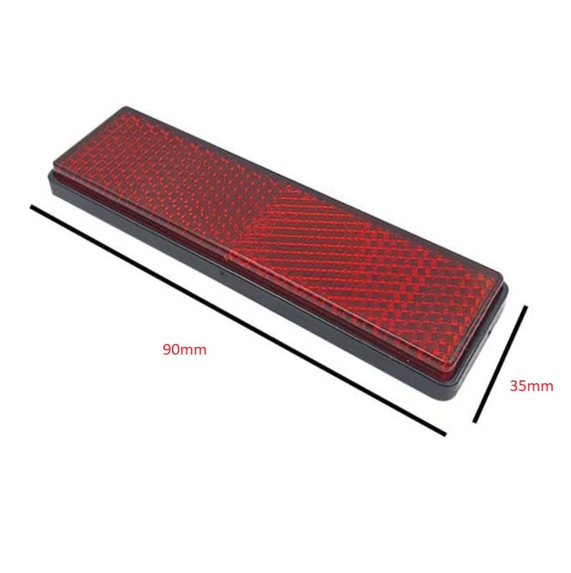 Reflectante Luz Rectangular Rojo Moto Atv5