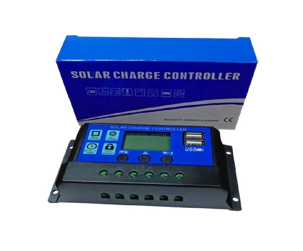 Regulador Controlador De Carga Solar Digital 10a 12/24v4