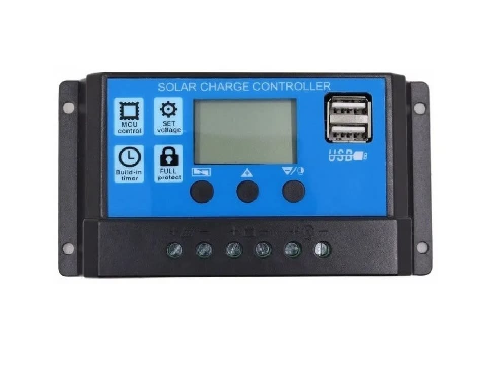 Regulador Controlador De Carga Solar Digital 20a 12/24v 0