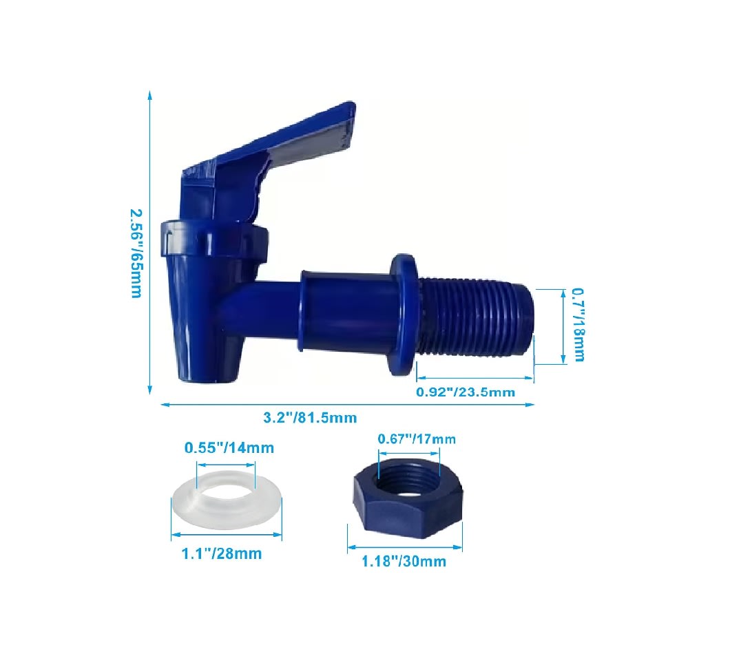 Repuesto Grifo Dispensador Agua Azul4