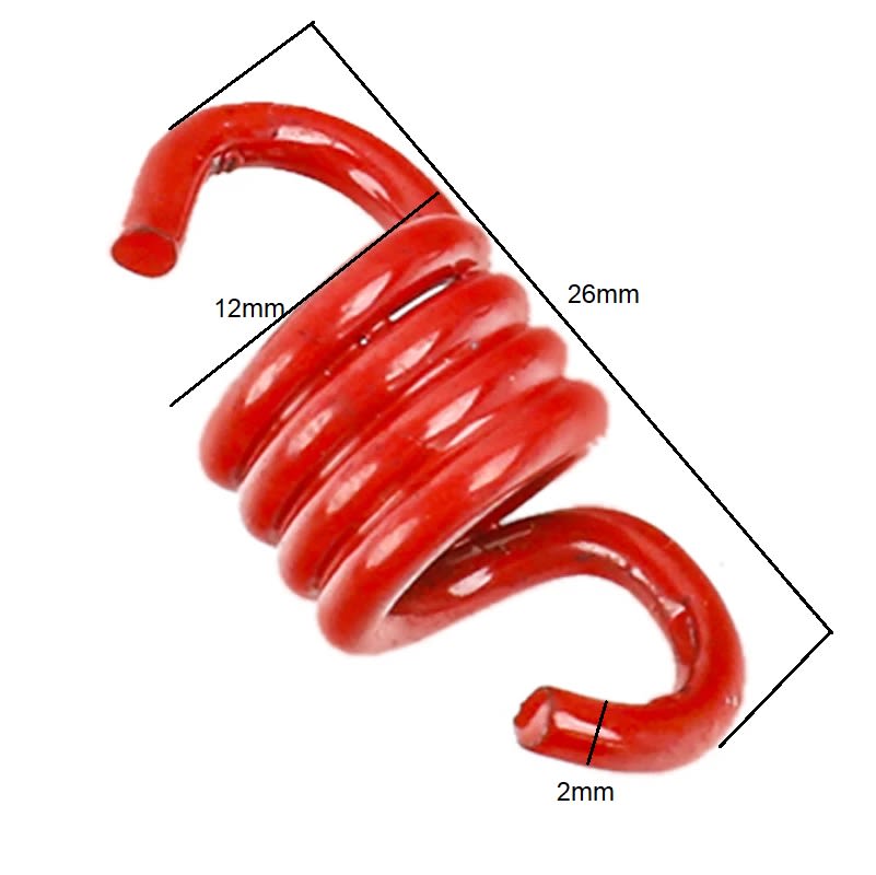 Set 2 Resortes Embrague Centrifugo Motor 49cc 2T Rojo2
