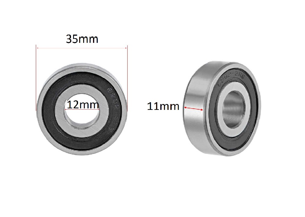 Rodamiento 12x35x11mm 6202 RS-124