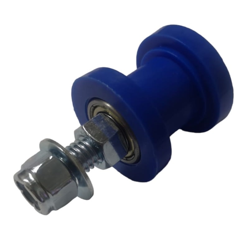 Rodillo Tensor Guia Cadena 10mm Azul Moto con Perno2
