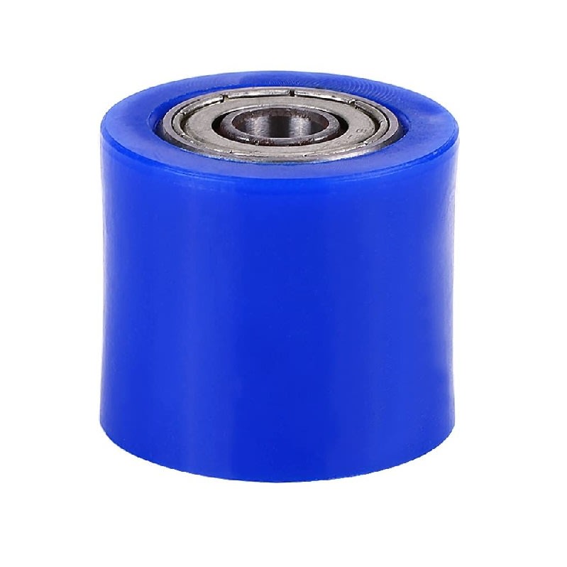 Rodillo Tensor Guia Cadena Liso 10mm Azul Moto2