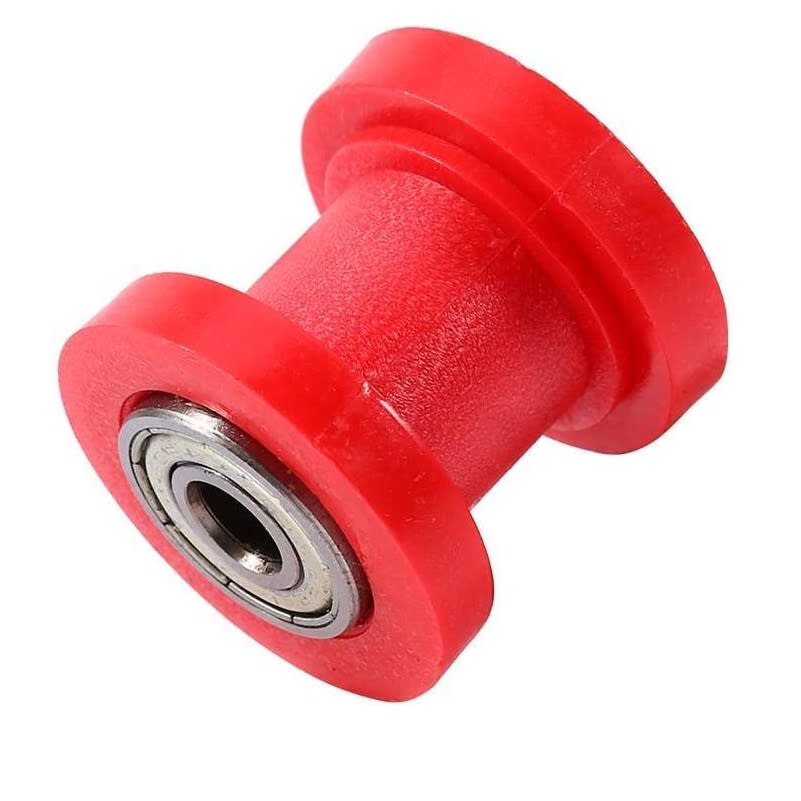 Rodillo Tensor Guia Cadena 10mm Rojo Moto1