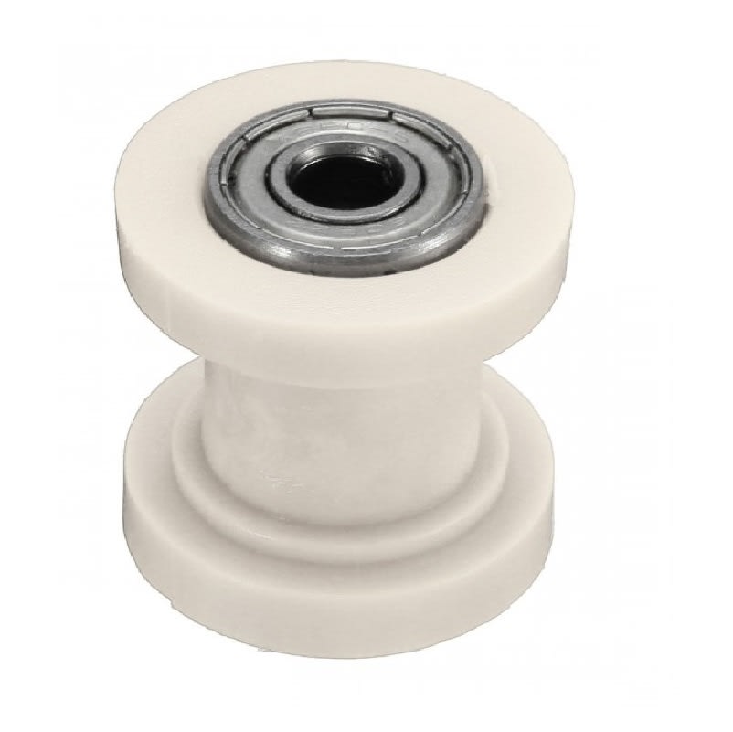 Rodillo Tensor Guia Cadena 10mm Blanco Moto2