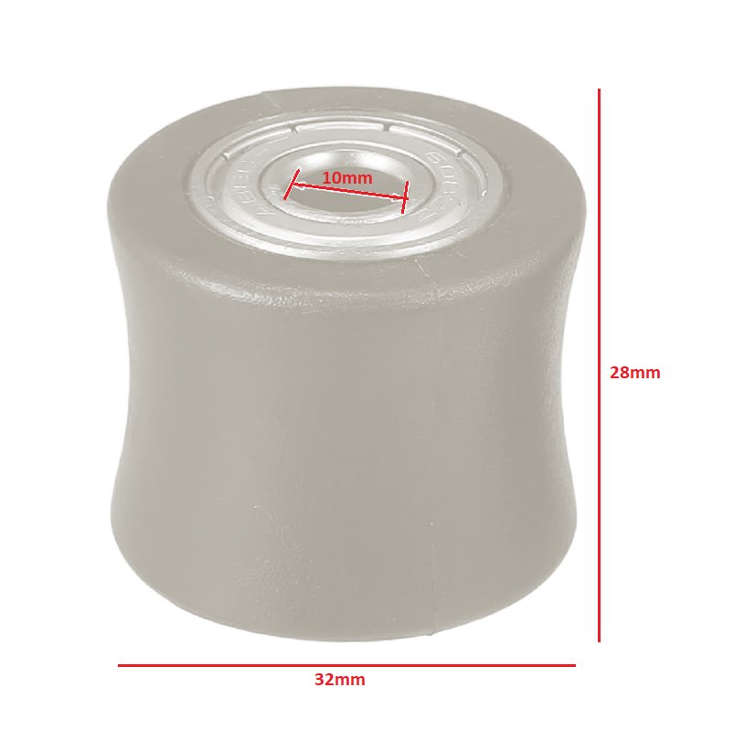 Rodillo Tensor Guia Cadena Liso 10mm Amarillo Moto2