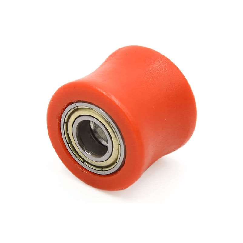 Rodillo Tensor Guia Cadena Liso 8mm Rojo Moto5