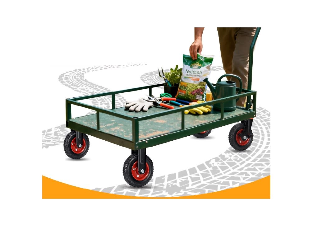 Rueda Maciza Carro / Yegua 8 Pulgadas Doble Rodamiento5