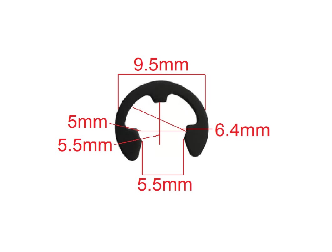 Seguro Tipo E Caja De Cambio 5mm X 3 Unid.3