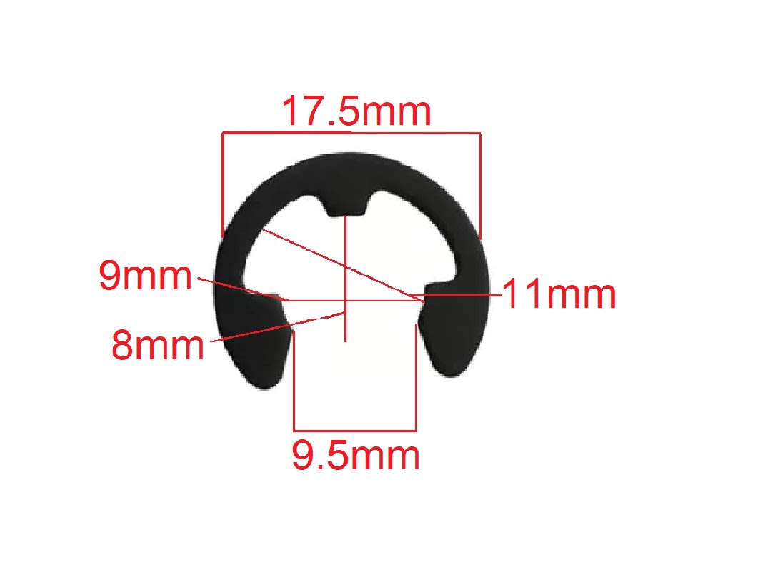 Seguro Tipo E Caja De Cambio 9mm X 3 Unid.3