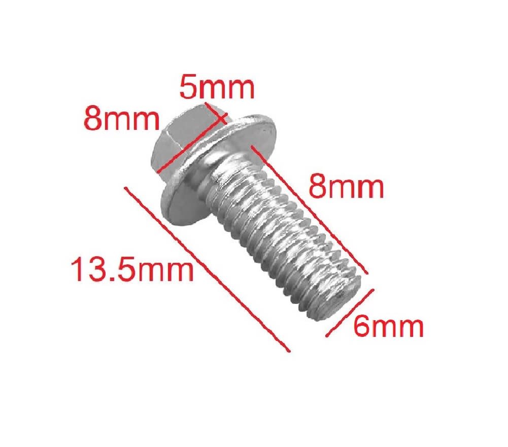 Seguro Piñón Ataque P30 Eje 17mm c/2 Pernos Hex 6x8mm x 5 Unid.4