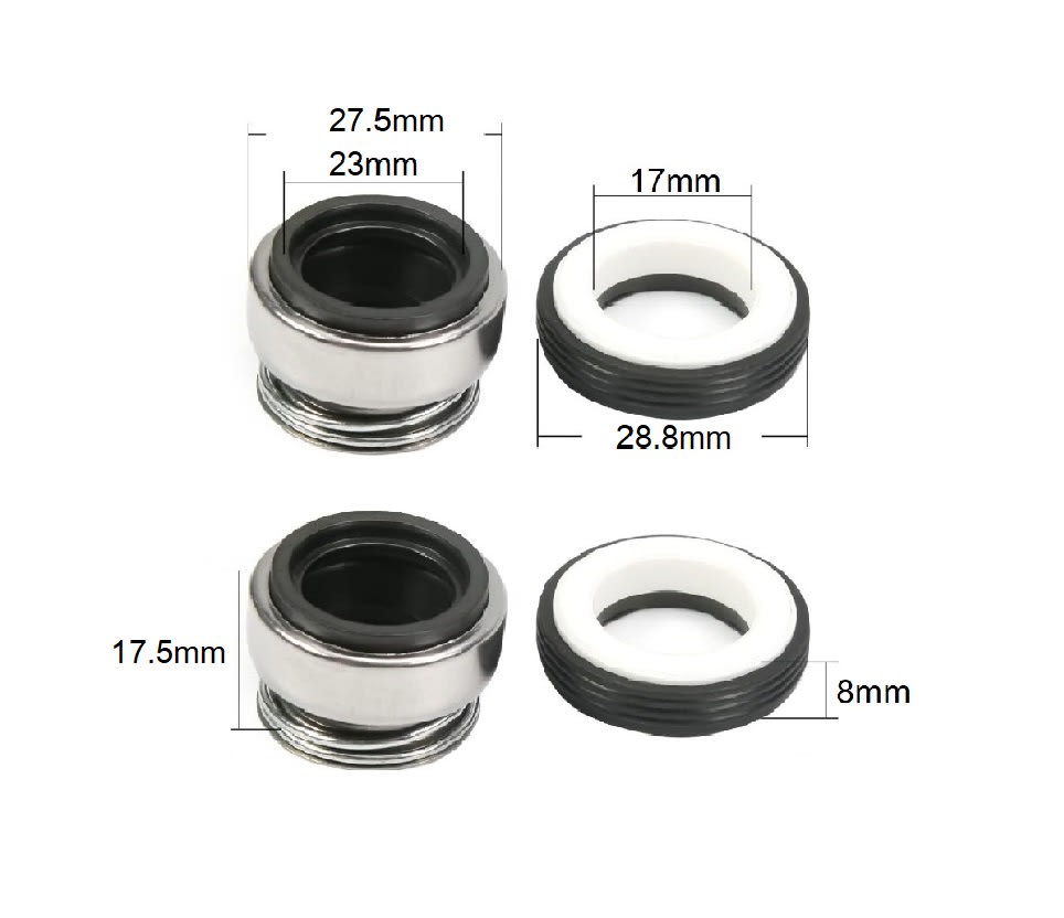 Sello Mecánico Eje 14mm Bombas Agua Aleacion Plastico9