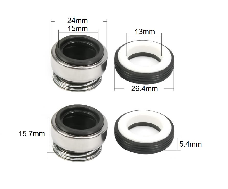 Sello Mecánico Eje 11mm Bombas Agua Aleacion Plastico15