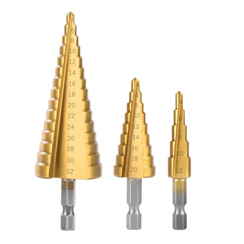 Set 3 Brocas Escalonadas 4-32mm5