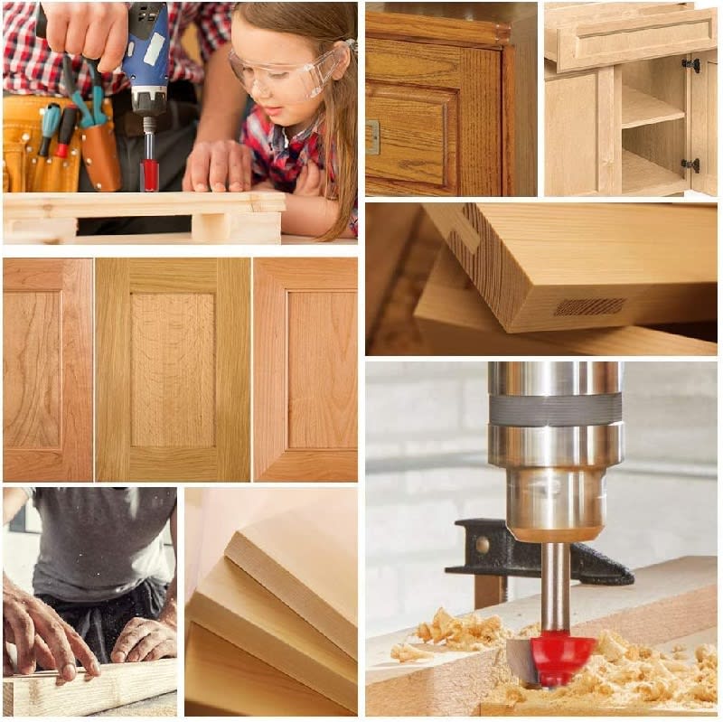 Set de 12 brocas de fresadora + caja de madera2