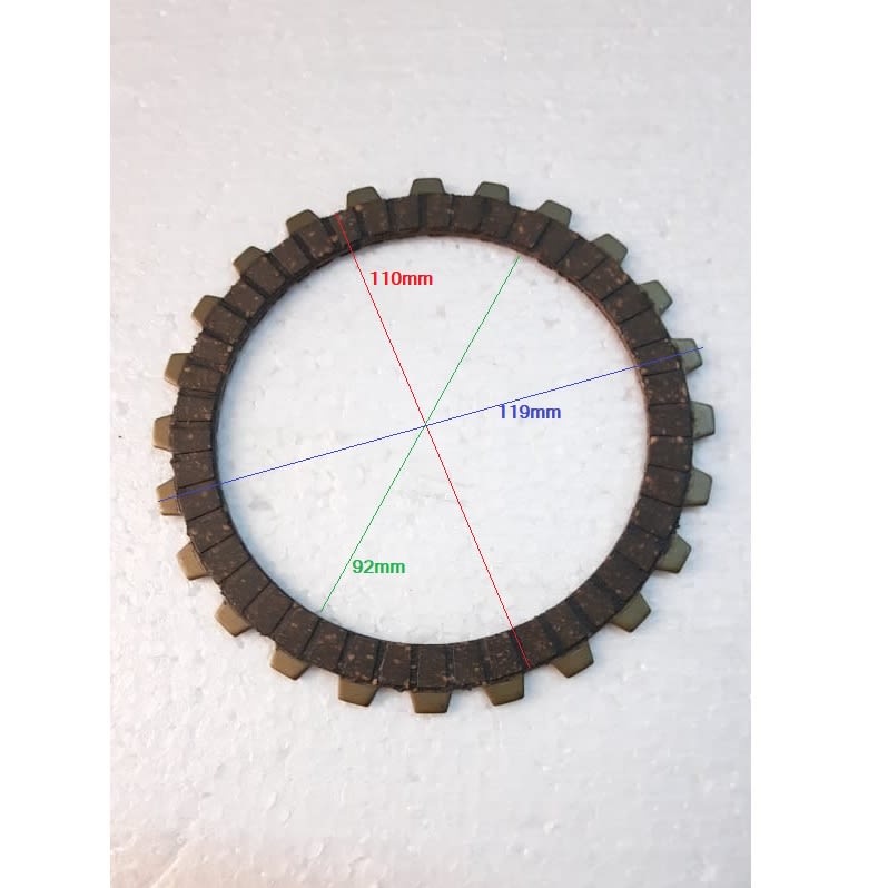 Set 4 Disco embrague Honda CB12