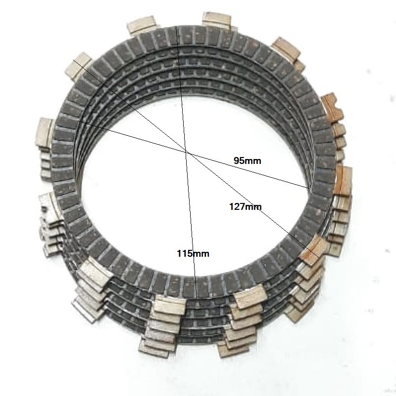 Set 6 Disco embrague GS/GXT-2004