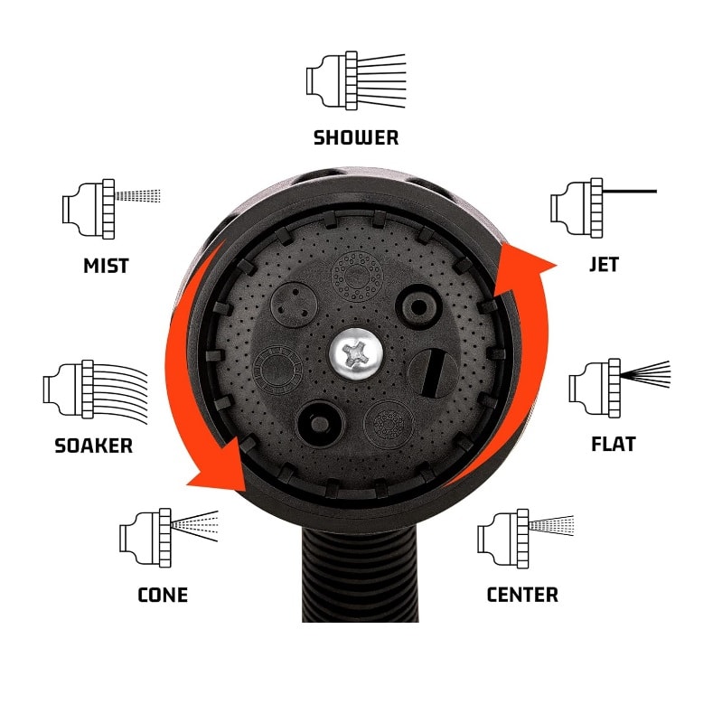 Set 2 Pistolas Riego Rociador de Agua + Conectores5