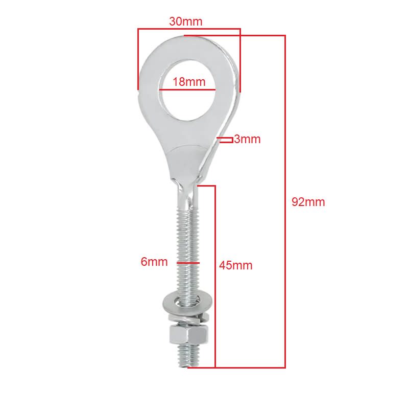 Tirante Tensor de Ajuste Eje Cadena CG Medio DI-18mm Par1