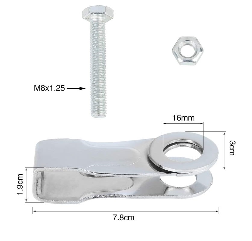 Tirante Tensor de Ajuste Eje Cadena ATV GS125 Par 0