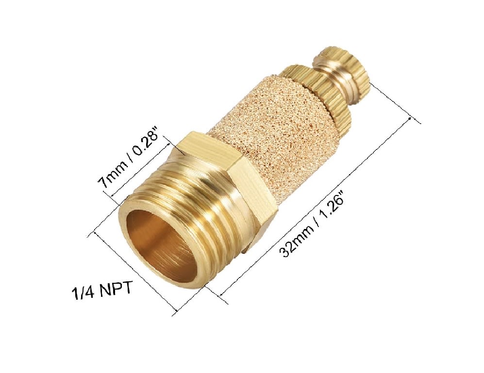 Silenciador Neumático para Válvula Solenoide 1/8