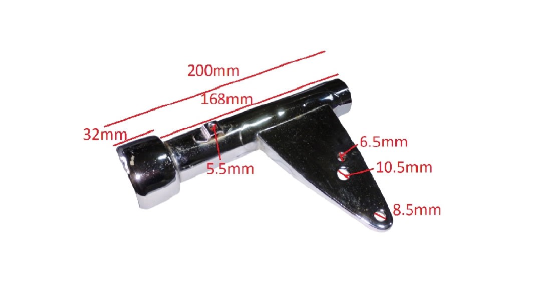 Soporte Foco Delantero Bicimoto 49cc Cromado Der - Izq.6