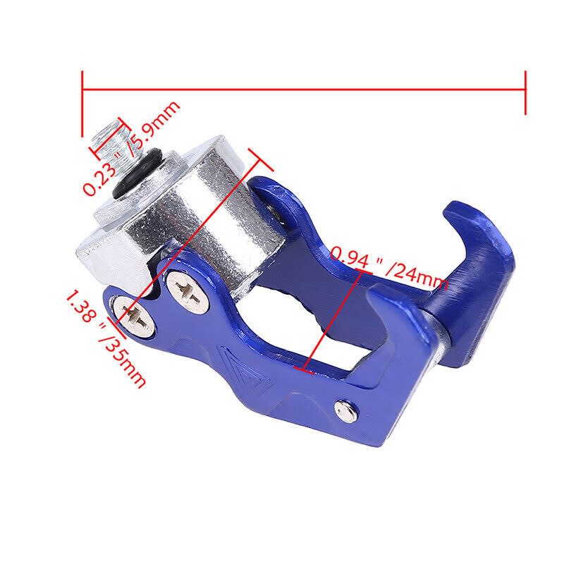 Soporte Gancho para Casco Moto Azul7