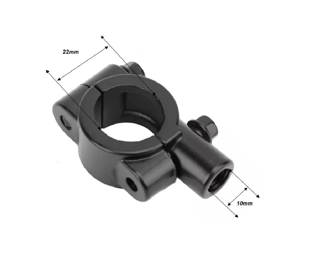 Soporte Porta Espejo Moto 10mm3