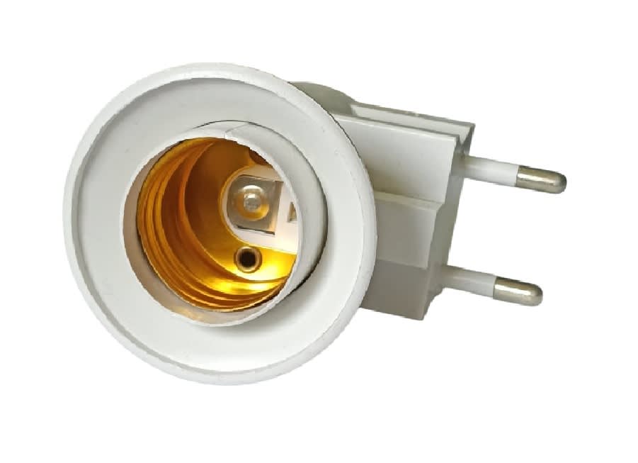 Soquete para Ampolleta E27 con Enchufe / Interruptor4