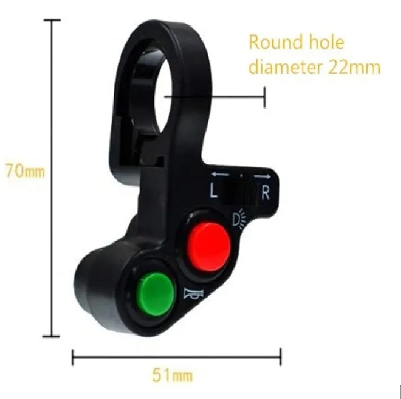 Switch Comando Interruptor para Señalizador, bocina, Luz6