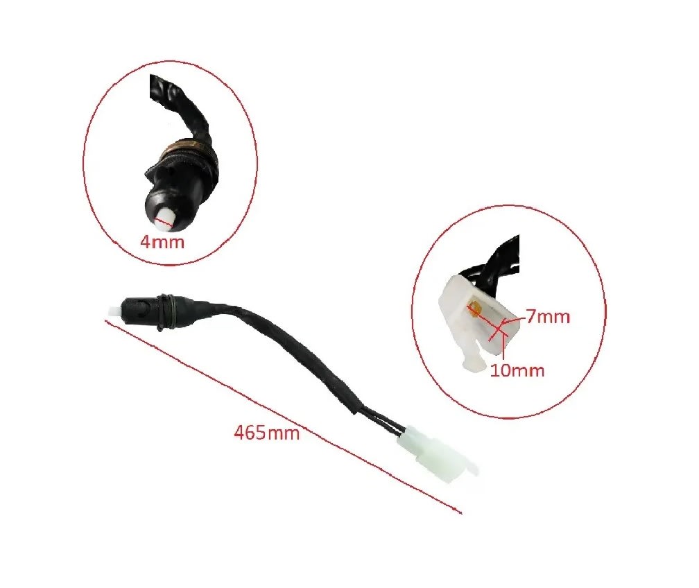 Switch Freno Delantero Moto Cuadrimoto Negro2