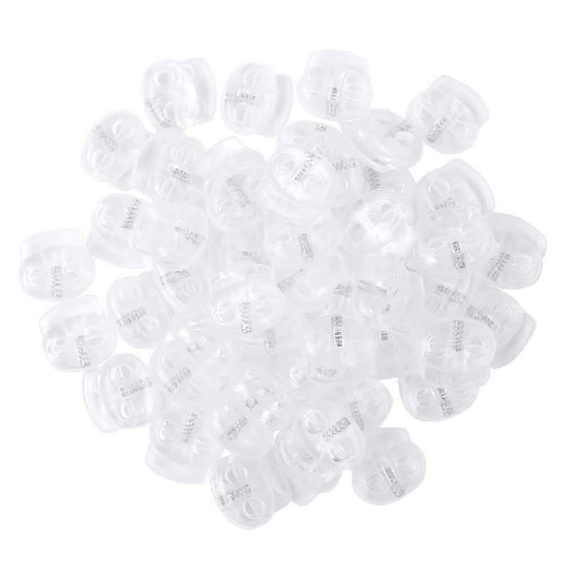 Tanka Doble Plástica Cordón Transparente Grande 10Unid.4