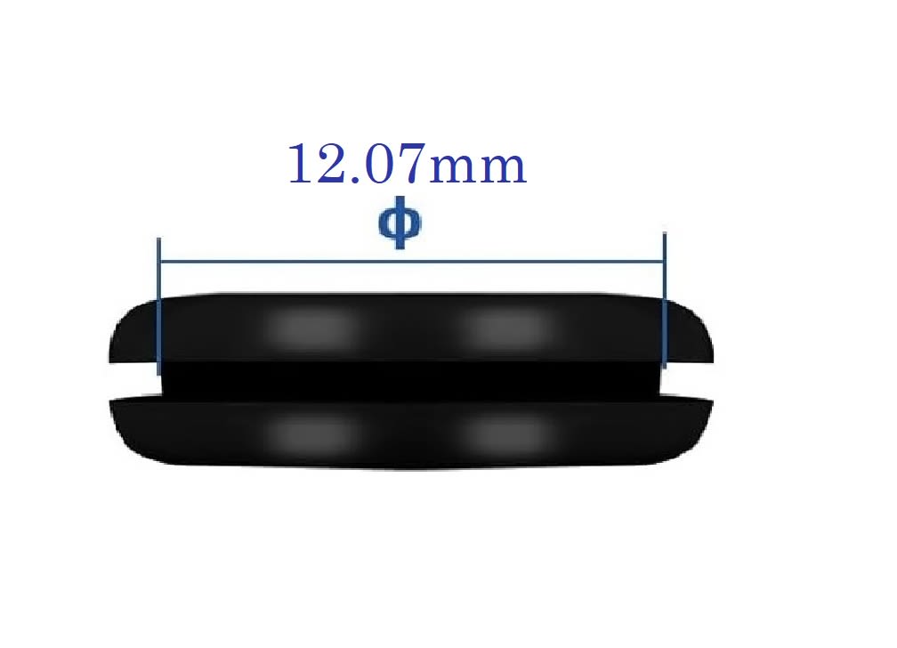 Tapón Goma Cerrado Para Cortafuegos 12.07mm5