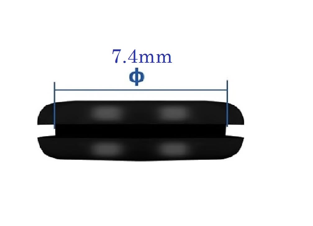 Tapón Goma Cerrado Para Cortafuegos 7.4mm5
