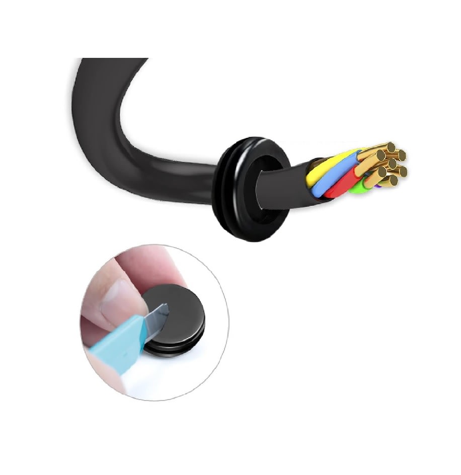Tapón Goma Cerrado Para Cortafuegos 22.23mm X 2 Unid.6