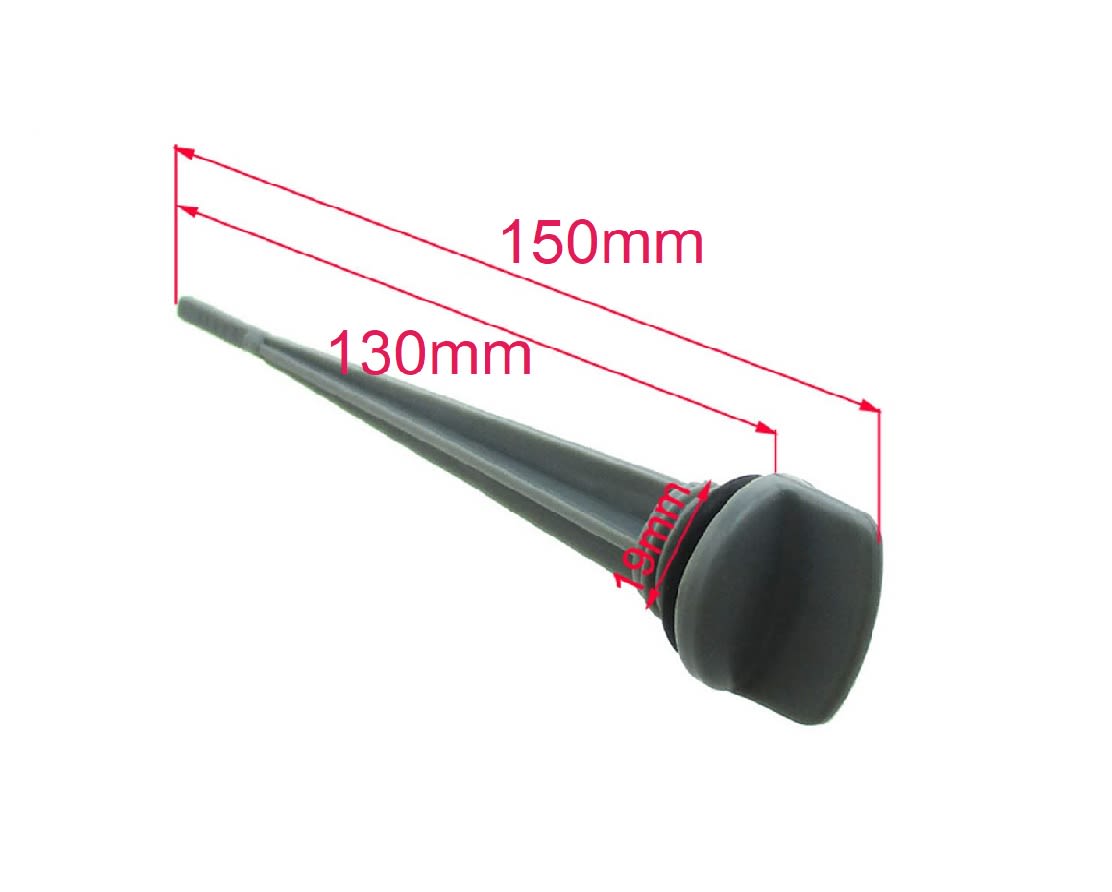 Tapón Varilla Nivel Aceite Motor Moto 150mm Gris4