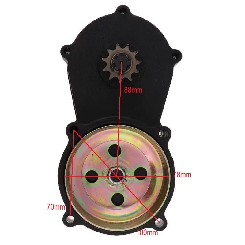 Tapa Centrifugo c/Reductor Reforzado 219H 11T Motor 49cc 2T Negro8